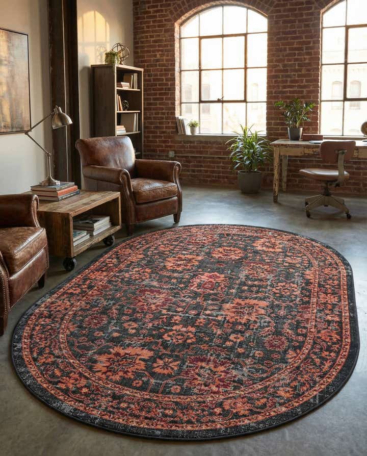 185cm x 275cm Lucerne Alfombra Óvalo