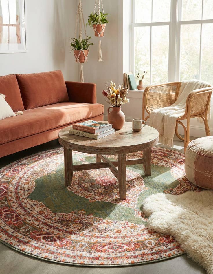 Detail image of 8' x 8' Santiago Round Rug