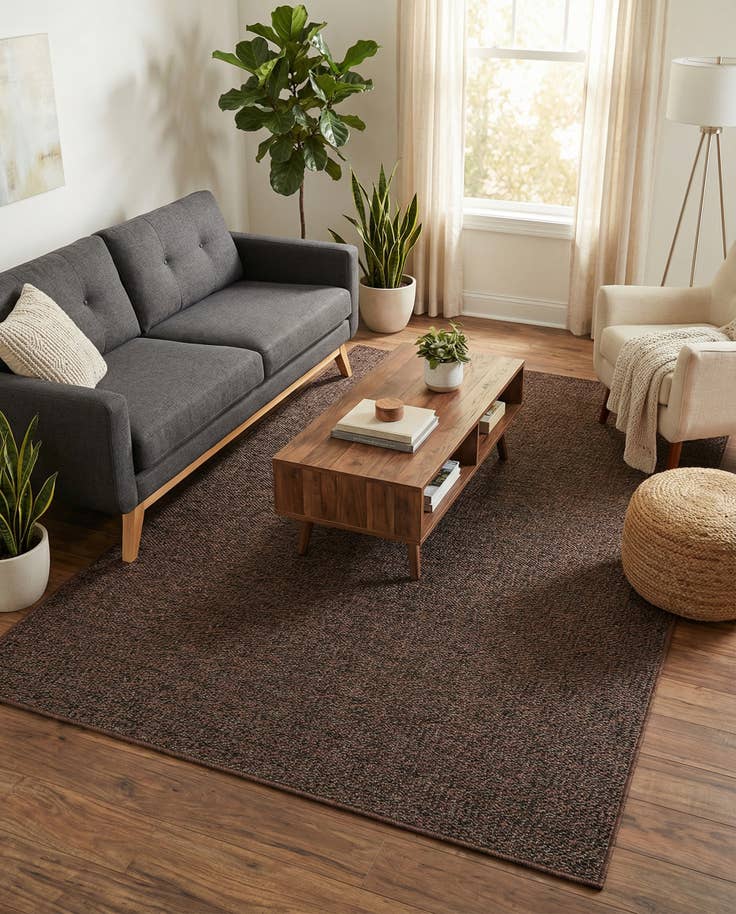 Detail image of 5' 3 x 8' Easy-Clean Modern Indoor / Outdoor Rug