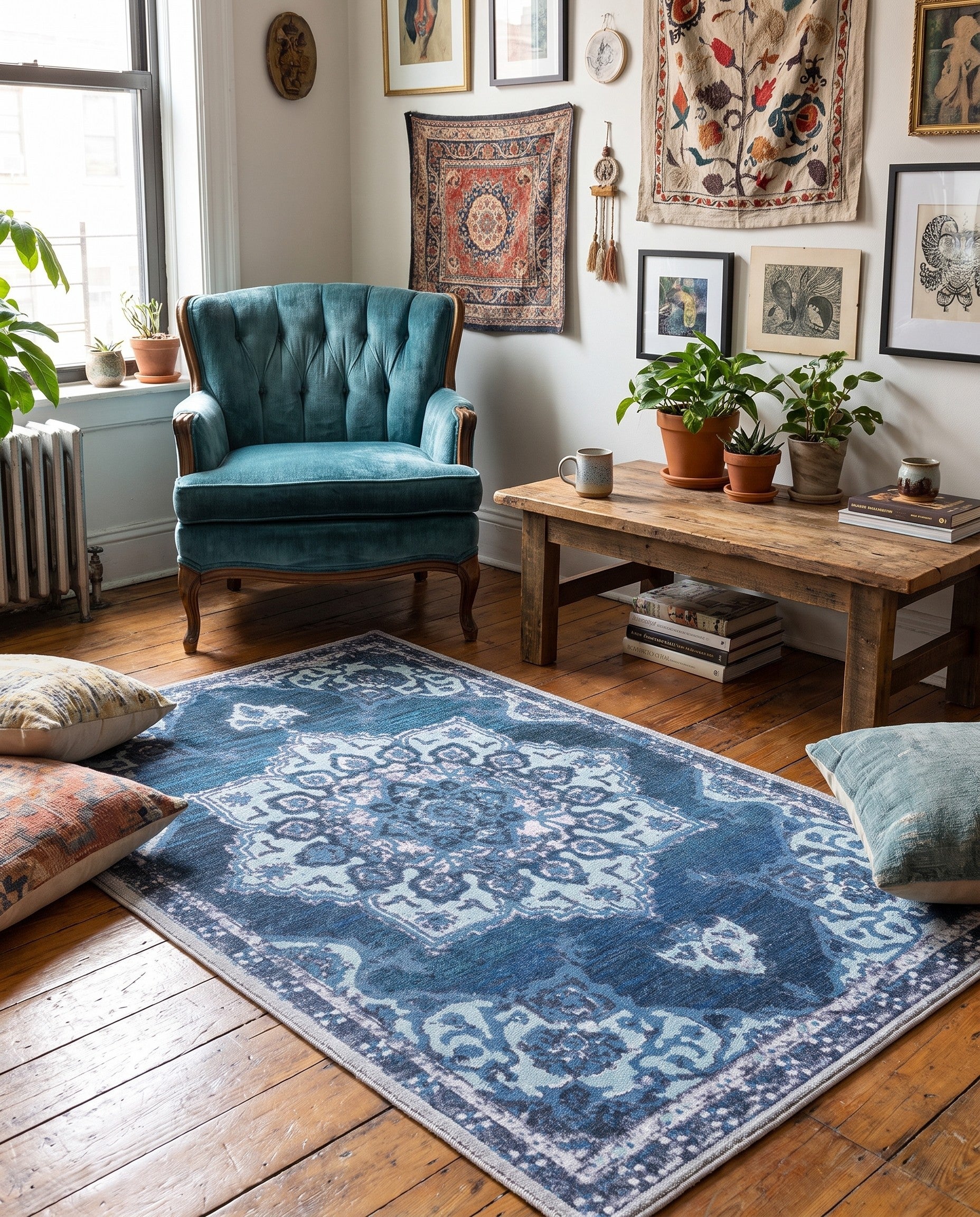 3' 3 x 5' 3 Washable Francesca Rug