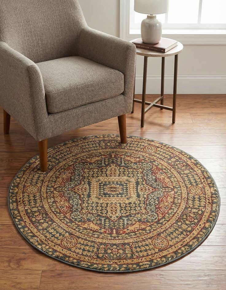 Detail image of 3' x 3' Amina Round Rug