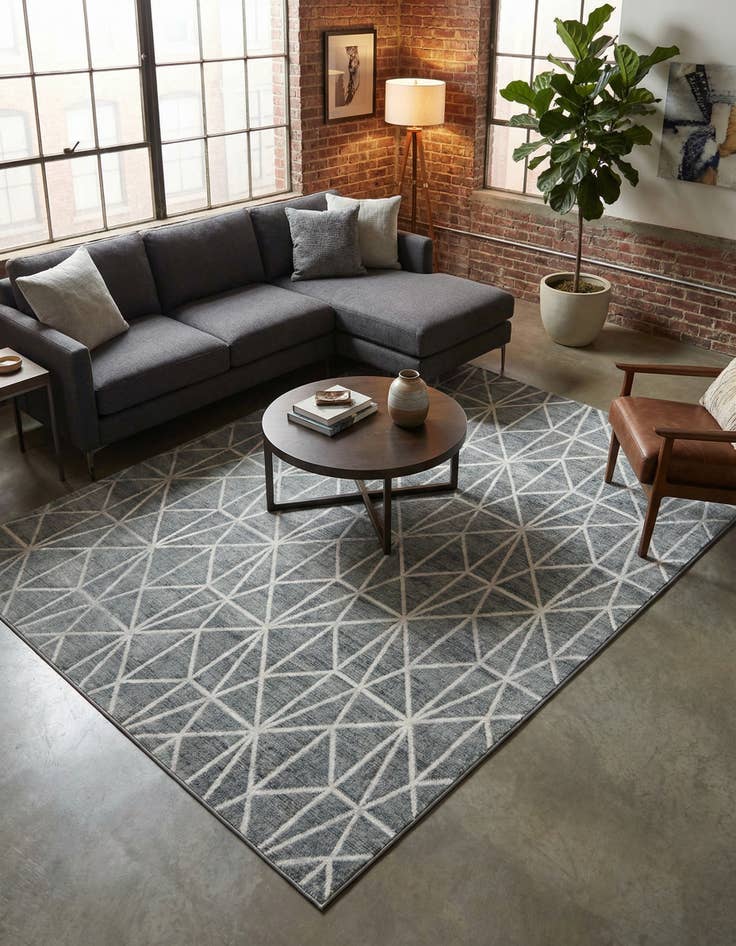 Detail image of 8' x 10' Lattice Trellis Rug