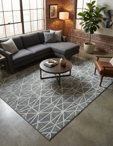 8' x 10' Lattice Trellis Rug