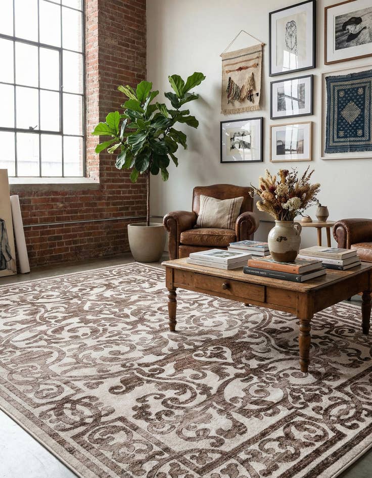 Detail image of 7' 10 x 11' 6 Hermitage Rug