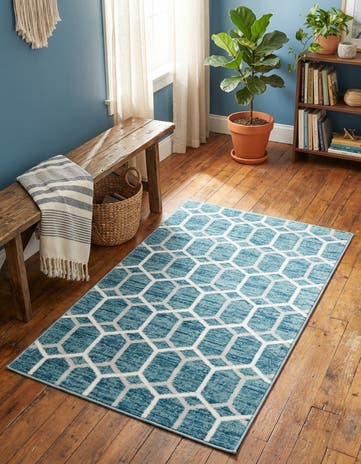 3' 3 x 5' 3 Lattice Trellis Rug