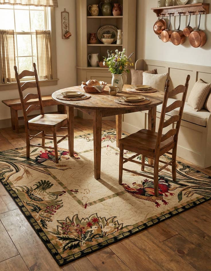 Detail image of 6' x 6' Country Square Rug