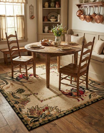 6' x 6' Pastoral Square Rug