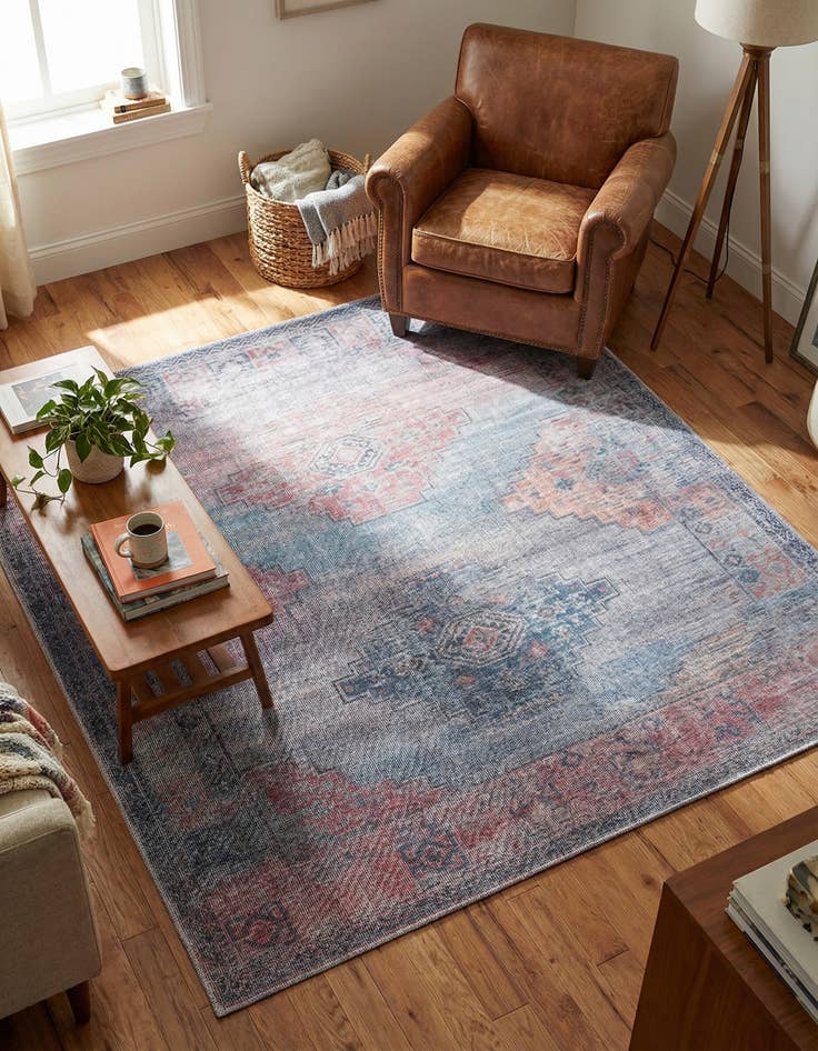 Detail image of 7' 3 x 7' 3 Washable Sisu Square Rug