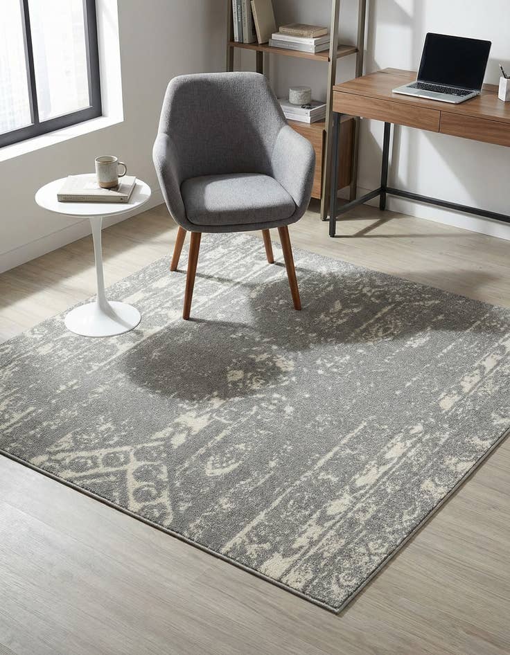 Detail image of 5' 3 x 5' 3 Lennon Square Rug