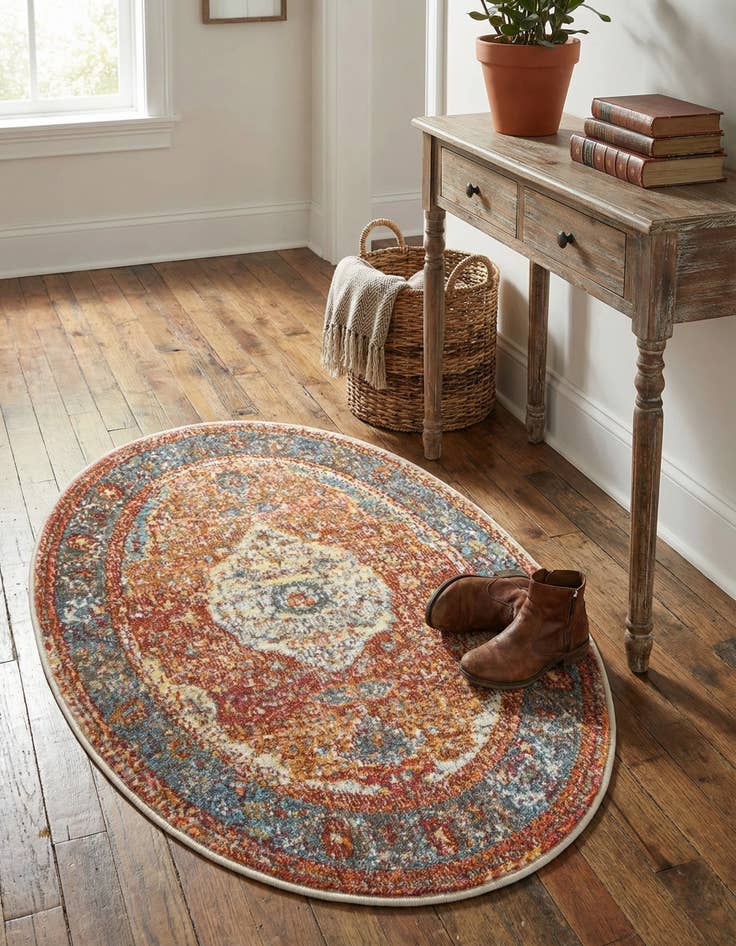 Detail image of 2' x 3' 1 Santiago Oval Rug