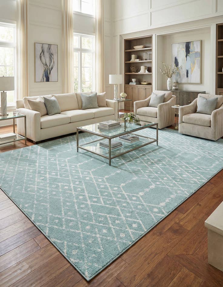 Detail image of  10' x 14' Paxon Trellis Rug