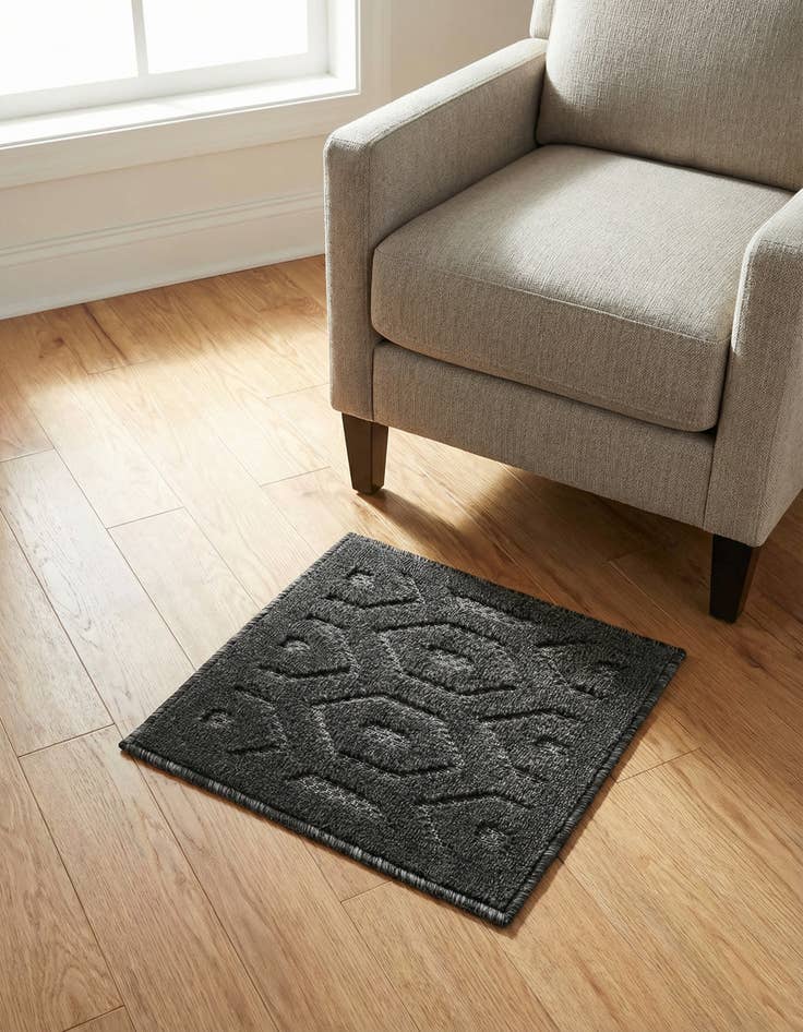 Detail image of 1' 4 x 1' 4 Washable Trellis Textured Indoor / Outdoor Sample Rug