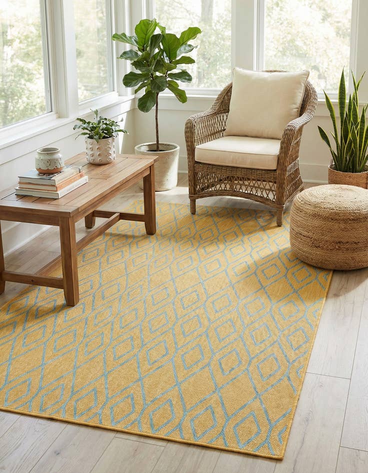 Detail image of 5' 3 x 8' Washable Jill Zarin Turks and Caicos Indoor / Outdoor Rug