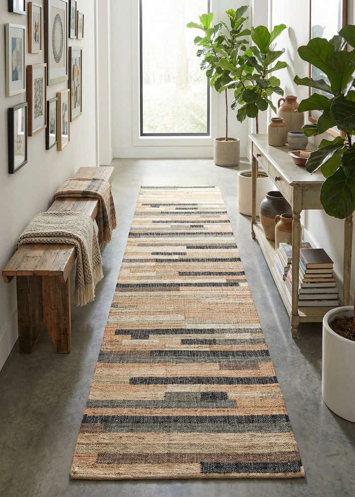 2' 7 x 12' Hand Woven Kala Handwoven Jute Runner Rug