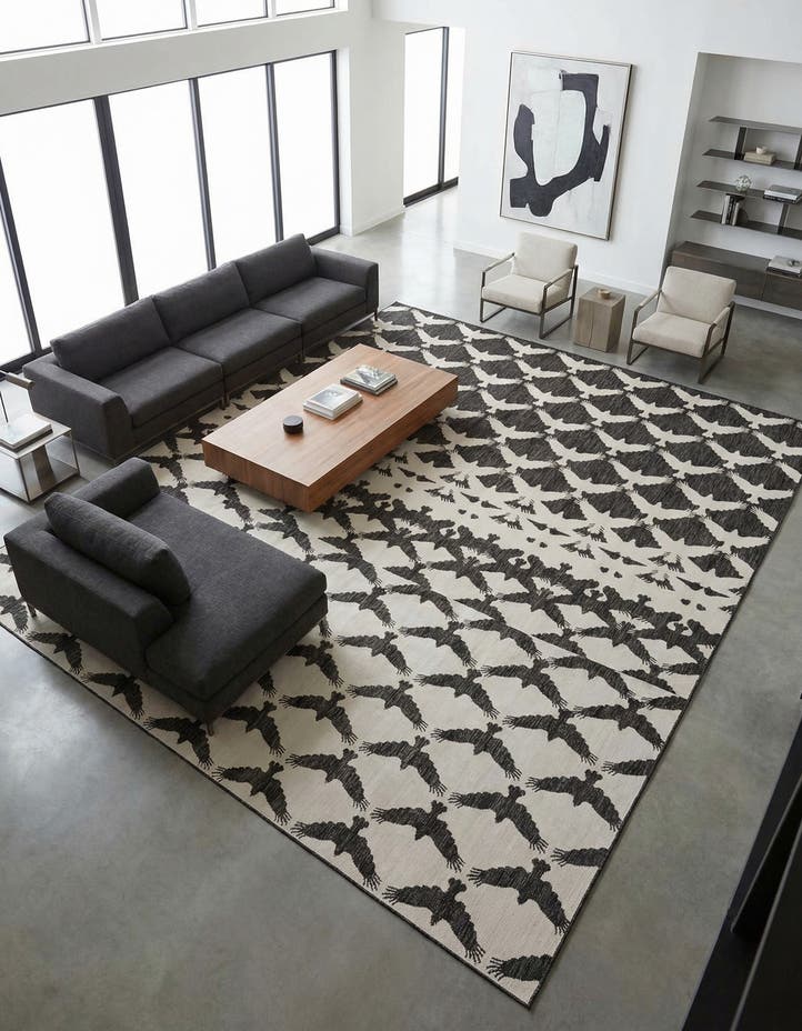 12' x 12' Easy-Clean Modern Indoor / Outdoor...