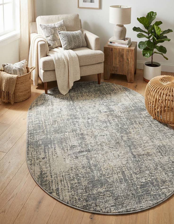 Detail image of 5' 3 x 8' Aurora Oval Rug