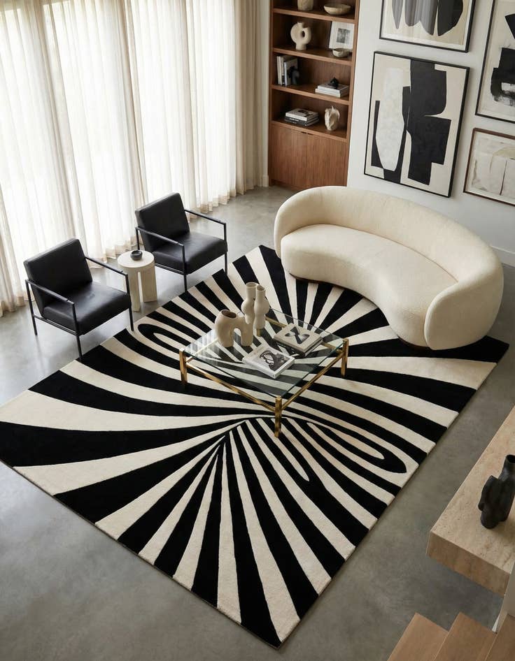 Detail image of  7' 10 x 10' Vortex Wool Rug