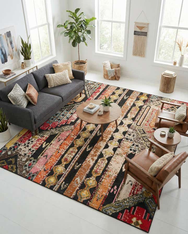 10' x 10' Easy-Clean Casablanca Indoor / Outdoor Square Rug