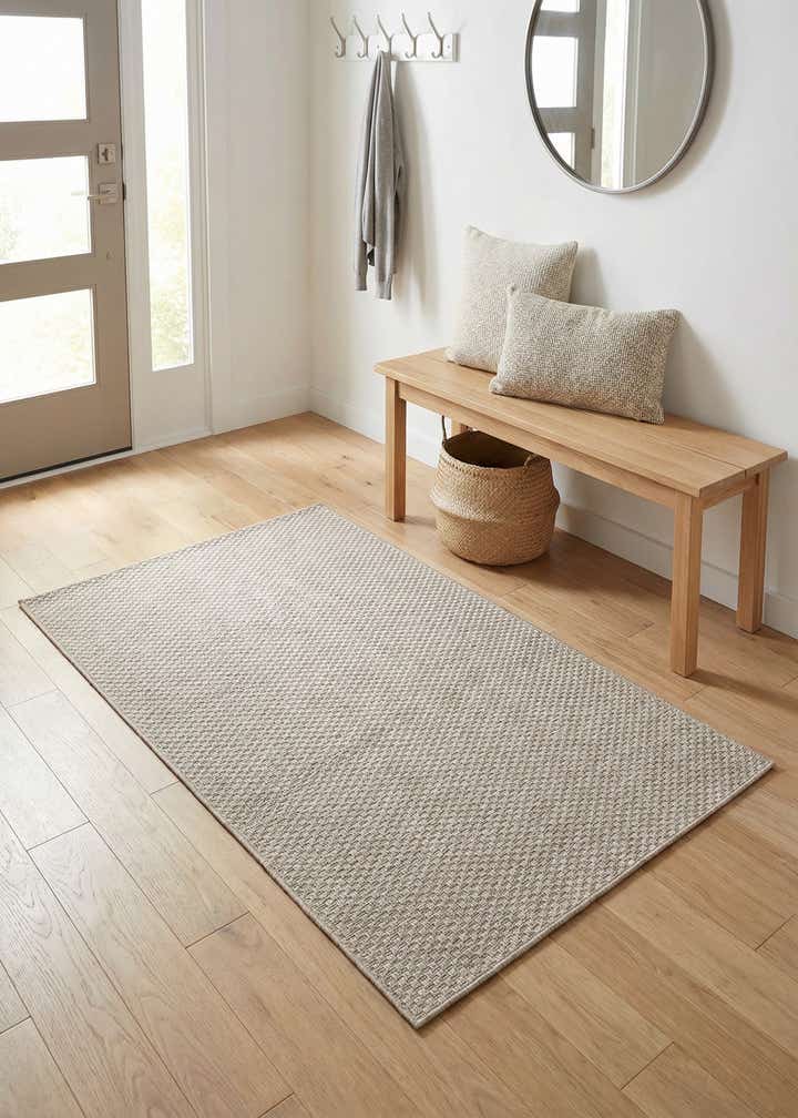 3' 1 x 5' 3 Easy-Clean Solid Indoor / Outdoor Rug