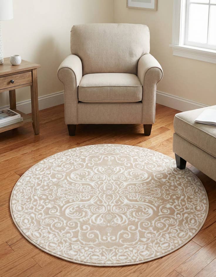 Detail image of 3' 3 x 3' 3 Nepal Round Rug