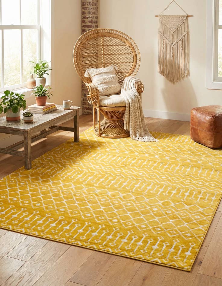 Detail image of 7' 10 x 10' Kasbah Trellis Rug