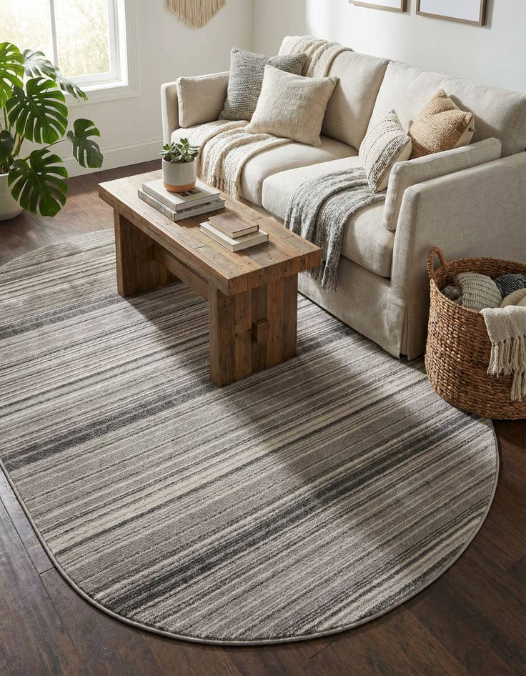 Detail image of 7' 10 x 10' 2 Gemstone Oval Rug