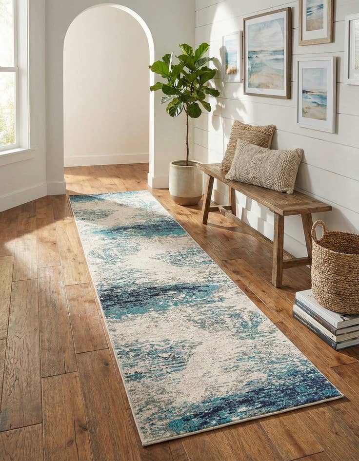 Detail image of 2' 7 x 12'  Washable Vivid Runner Rug