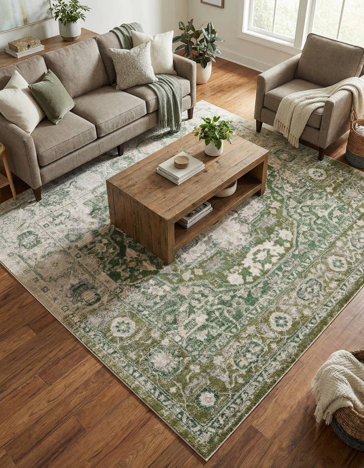 Detail image of 8' x 8' Madeline Vintage Square Rug