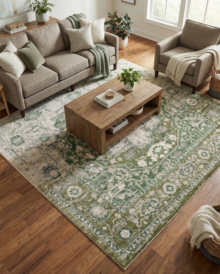 Detail image of 8' x 8' Madeline Vintage Square Rug