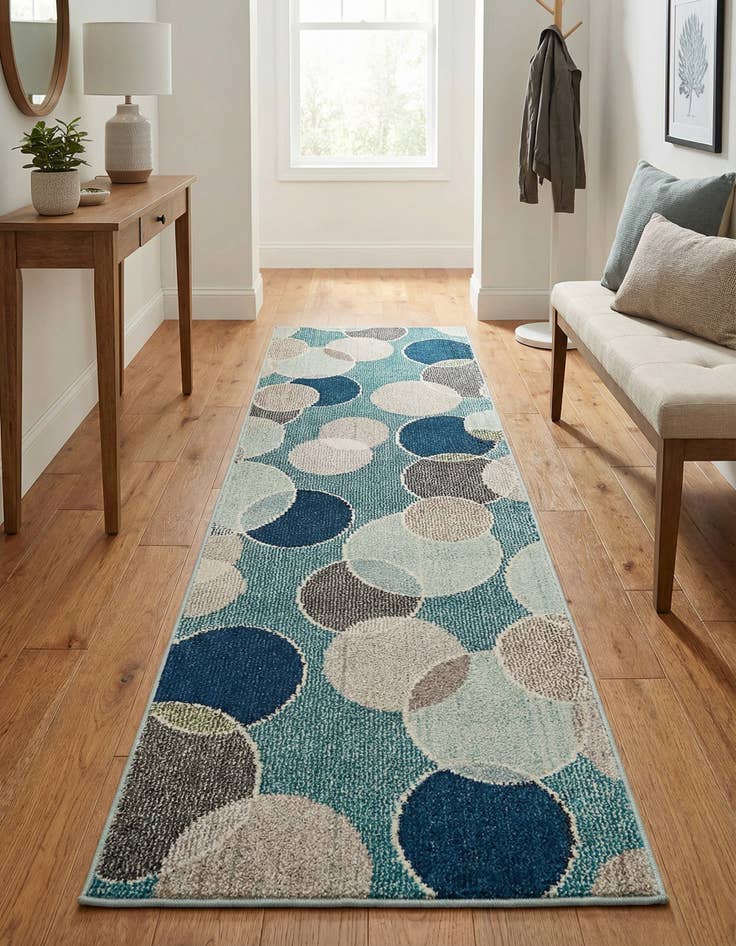 Detail image of 2' 2 x 6' 9 Washable Theia Runner Rug