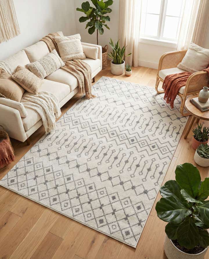 6' x 9' Moroccan Trellis Rug
