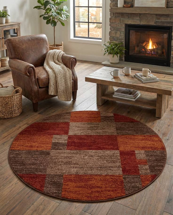 Detailansicht von 160cm x 160cm Harvest Rund Teppich