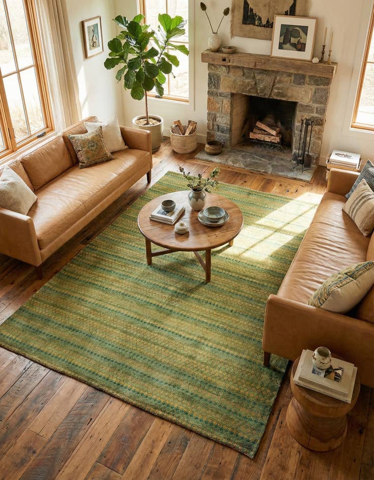 Detail image of 5' 1 x 6' 6 Kashkuli Wool Rug