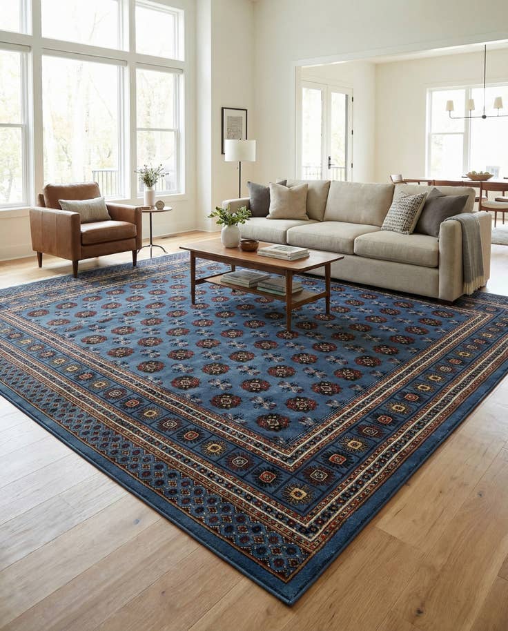 Detail image of 10' x 10' Bokhara Square Rug