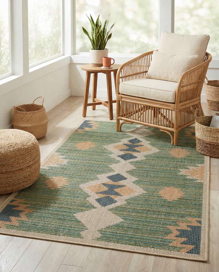 3' 1 x 5' 1 Easy-Clean Baja Indoor / Outdoor Rug