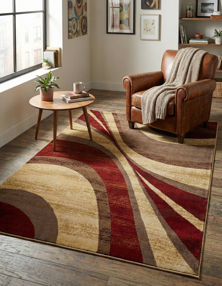 Detail image of 5' 3 x 7' Coffee Shop Rug