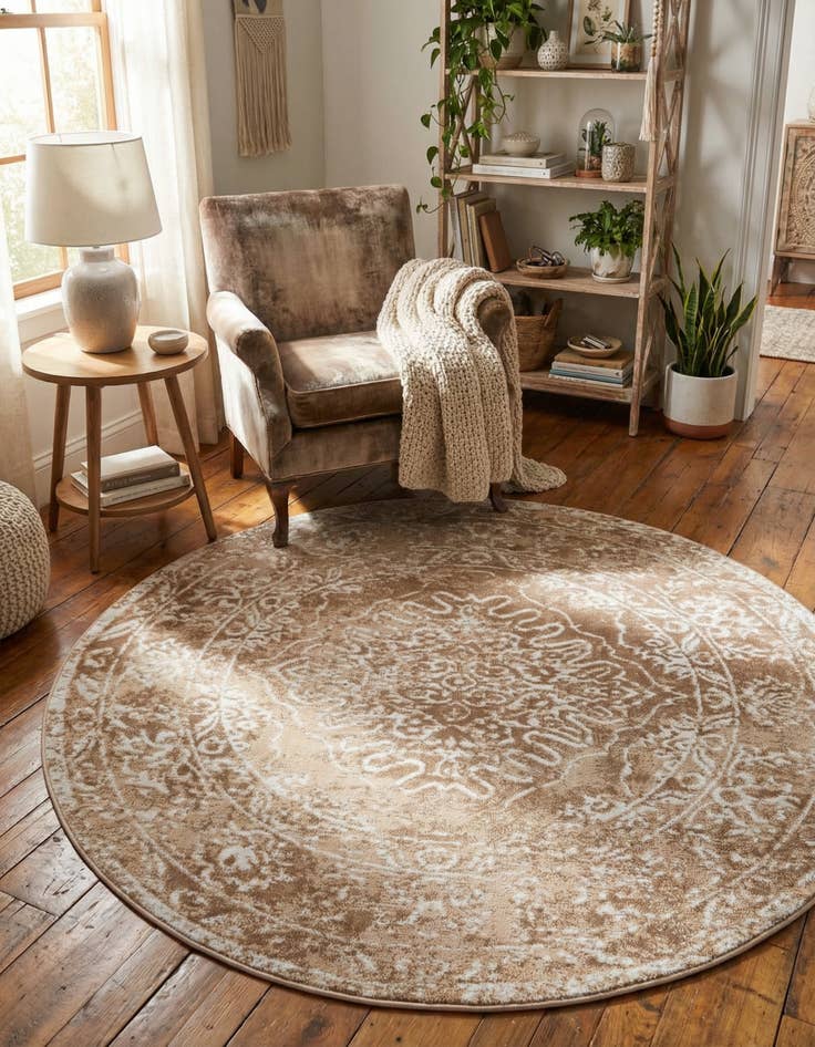 Detail image of 5' 3 x 5' 3 Oxford Round Rug