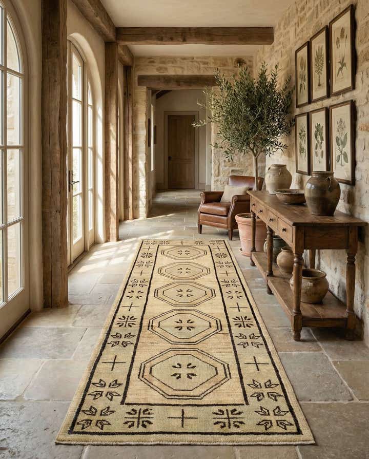 2' 9 x 10' 5 Hand Knotted Oushak Wool Runner Rug
