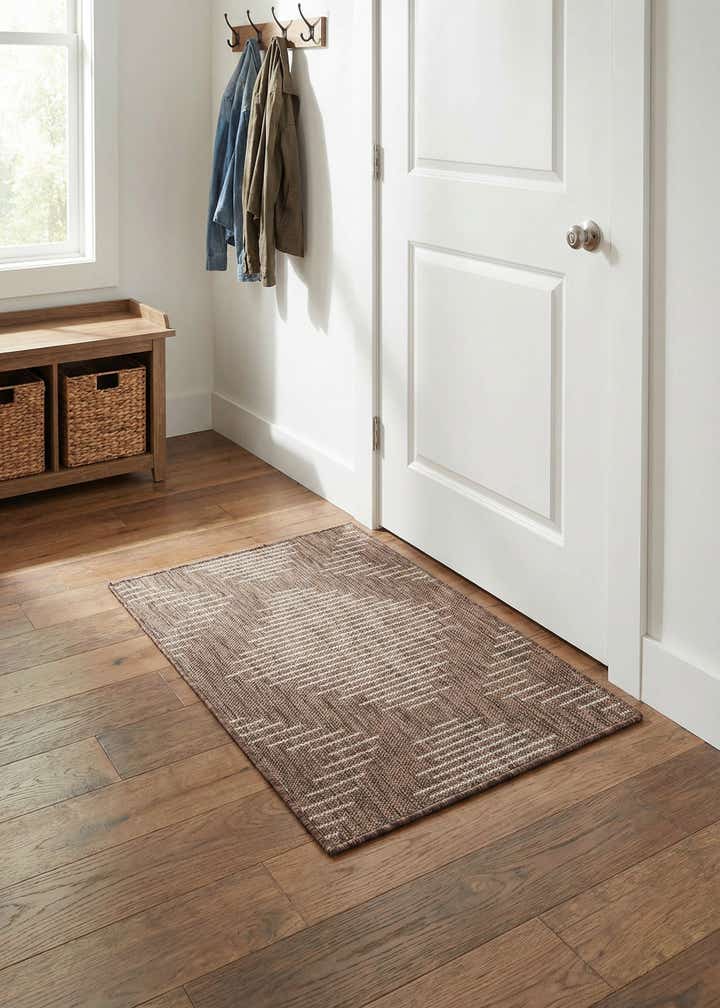 2' x 3' Easy-Clean Modern Indoor / Outdoor Rug