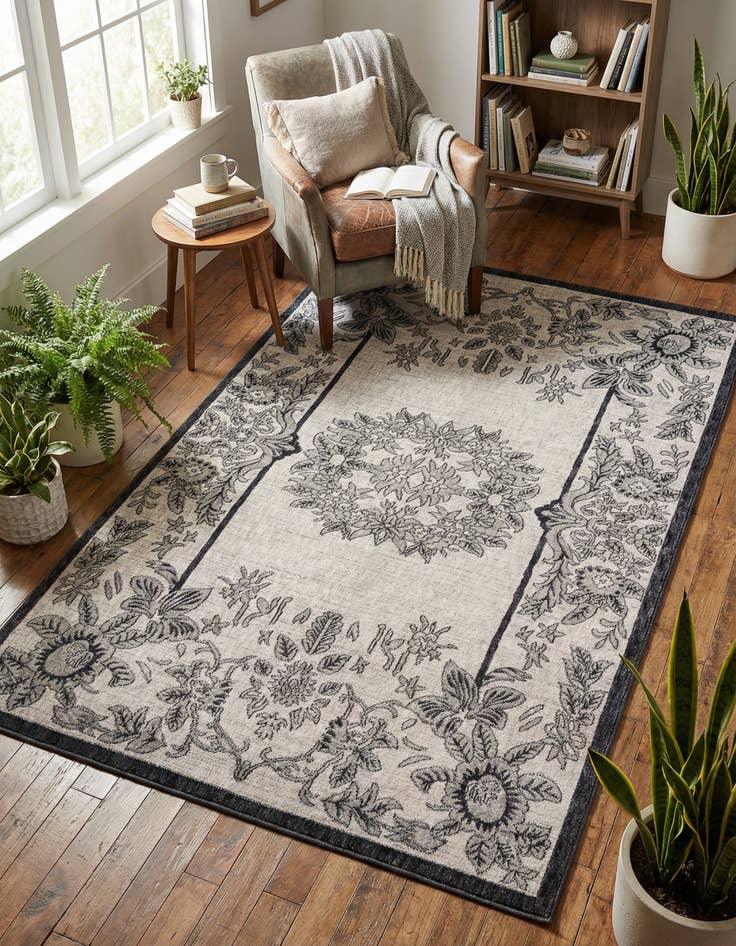 Detail image of 5' 3 x 8' Eco Traditional Rug