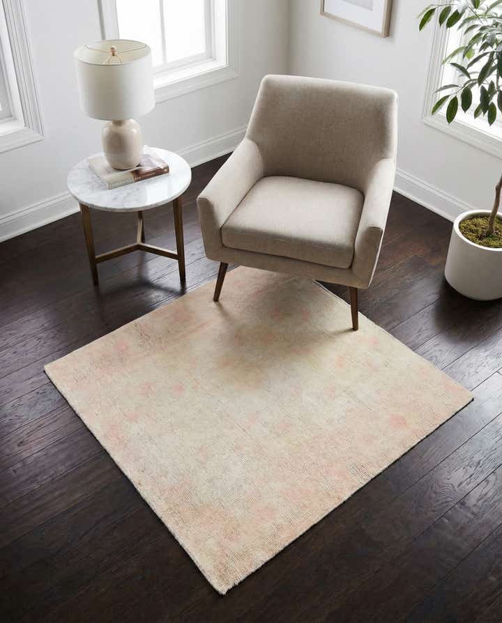 3' 3 x 3' 5 Hand Knotted Ultra Vintage Persian Wool Square Rug