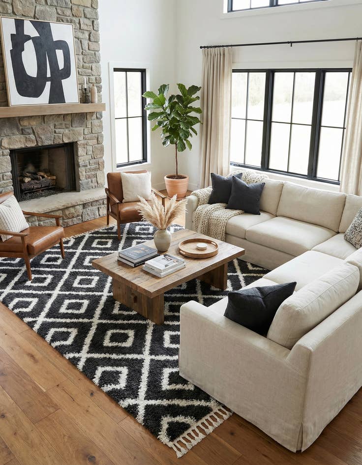 Detail image of 9' x 12' Lagom Shag Rug