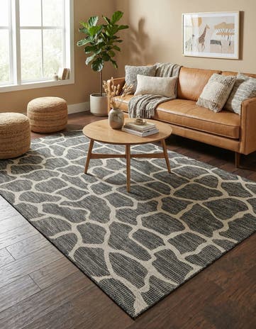 5' 3 x 8' Easy-Clean Safari Indoor / Outdoor Rug