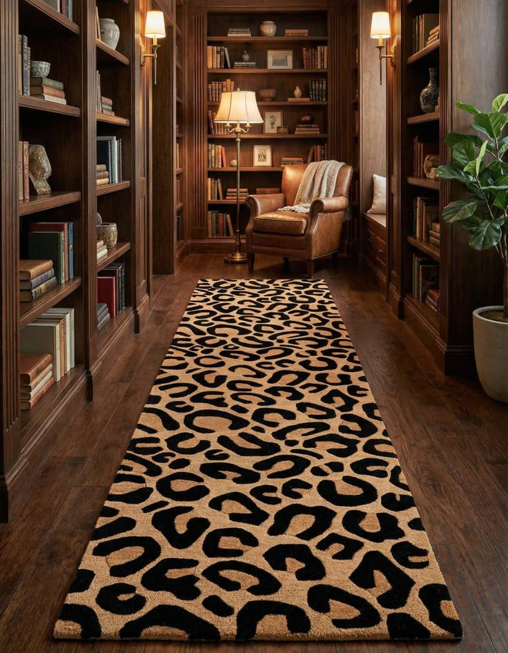 Detail image of 2' 7 x 10' Hand Tufted Safari Wool Runner Rug