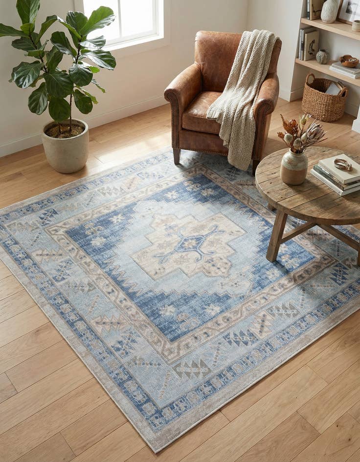 Detail image of 5' 3 x 5' 3 Whitney Square Rug