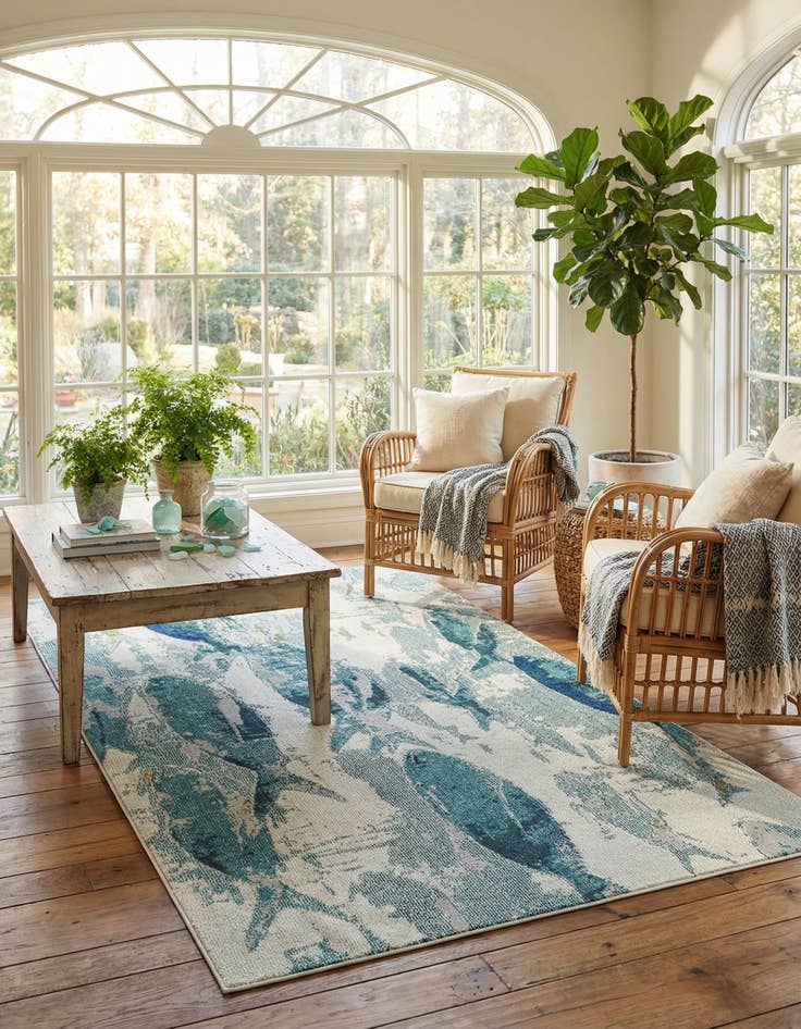 Detail image of 5' x 8' Washable Amalfi Rug