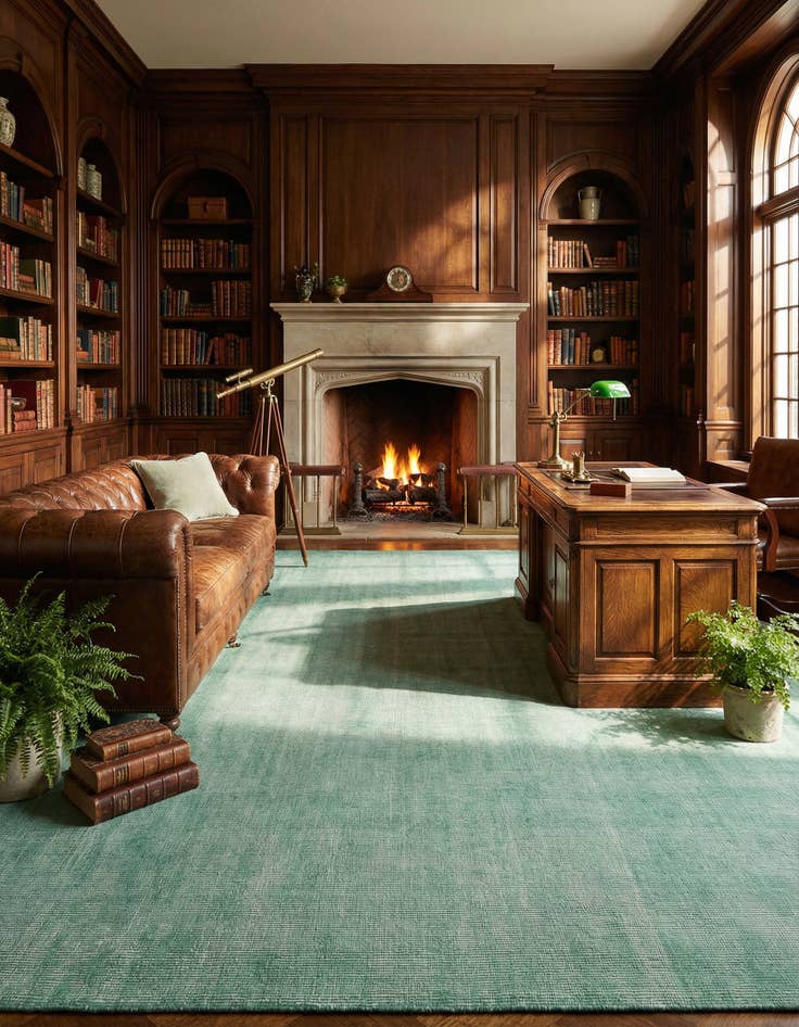 Detail image of 10' x 13' 1  Hand Woven Jill Zarin English Manor Farmhouse Wool Rug