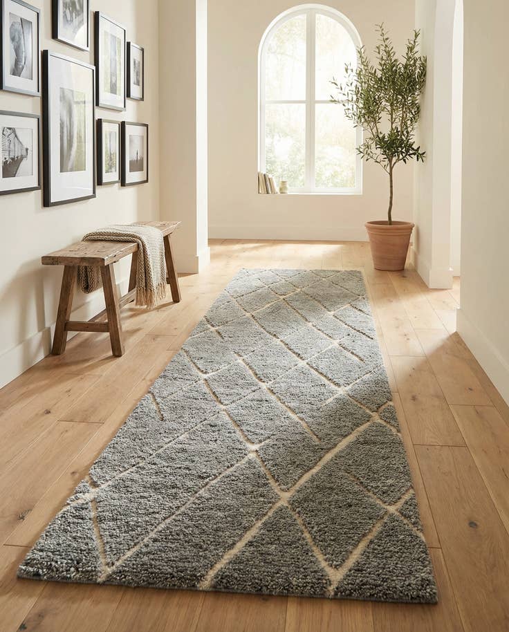 Detail image of 2' 7 x 10' Atlas Moroccan Wool Runner Rug