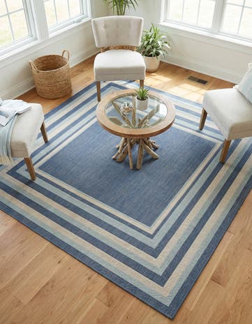 6' x 6' Lotus Square Rug