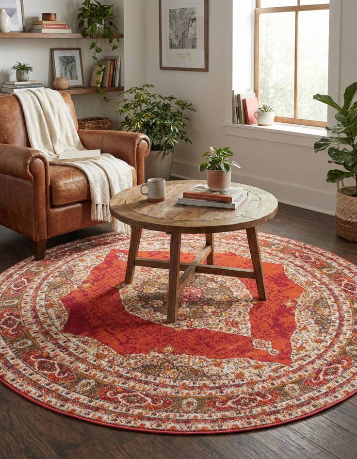 Detail image of 5' 5 x 5' 5 Santiago Round Rug